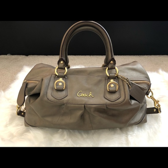 Coach Bronze/Gold Shoulder Hobo/Satchel Combo Bag - Picture 2 of 4
